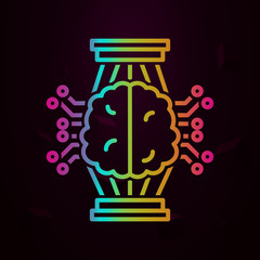 Aufkleber - Medical technology, hologram nolan icon Simple thin line, outline vector of Medical techology icons for ui and ux, website or mobile application