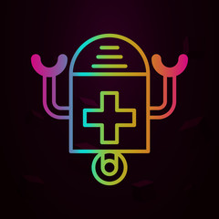 Aufkleber - Medical technology, bot nolan icon Simple thin line, outline vector of Medical techology icons for ui and ux, website or mobile application