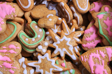 Canvas Print - christmas gingerbread texture