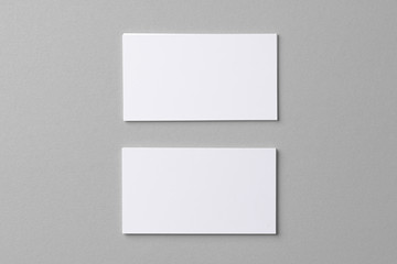 Sticker - Business mock up cards with copy space on grey