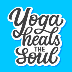 Wall Mural - Yoga heals the soul