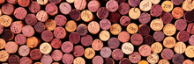 Wine Corks Panorama, Shot From The Top