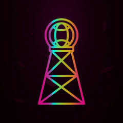 Poster - antenna, communication nolan icon Simple thin line, outline vector of Robotics engineering icons for ui and ux, website or mobile application