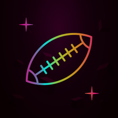 Poster - American football, sport nolan icon Simple thin line, outline vector of sport icons for ui and ux, website or mobile application