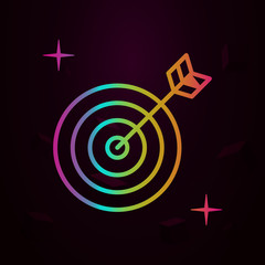 Aufkleber - Darts, sport nolan icon Simple thin line, outline vector of sport icons for ui and ux, website or mobile application
