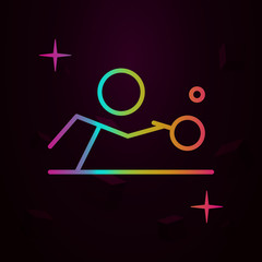Poster - Ping pong, sport nolan icon Simple thin line, outline vector of sport icons for ui and ux, website or mobile application