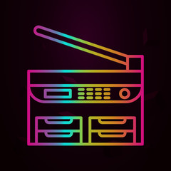 Poster - Workplace, copy machine nolan icon Simple thin line, outline vector of Workplace icons for ui and ux, website or mobile application
