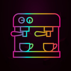 Poster - Workplace, coffee machine nolan icon Simple thin line, outline vector of Workplace icons for ui and ux, website or mobile application