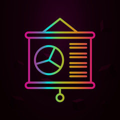Aufkleber - Workplace, presentation nolan icon Simple thin line, outline vector of Workplace icons for ui and ux, website or mobile application