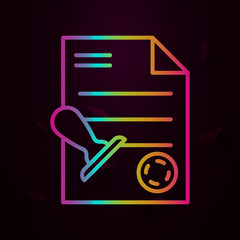 Aufkleber - Workplace, stamp nolan icon Simple thin line, outline vector of Workplace icons for ui and ux, website or mobile application