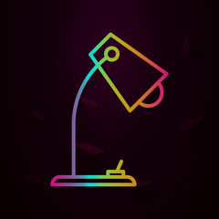 Aufkleber - Workplace, desk lamp nolan icon Simple thin line, outline vector of Workplace icons for ui and ux, website or mobile application