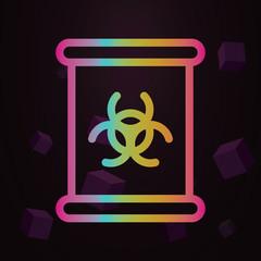 Aufkleber - Nuclear line vector nolan icon Simple thin line, outline vector of Pollution icons for ui and ux, website or mobile application