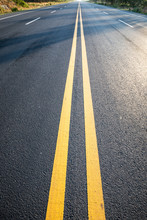 Yellow Highway Dividing Line Free Stock Photo - Public Domain Pictures