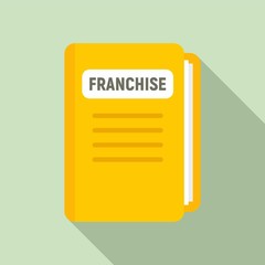 Poster - franchise file folder icon. flat illustration of franchise file folder vector icon for web design