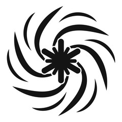 Poster - snow blizzard icon. simple illustration of snow blizzard vector icon for web design isolated on whit
