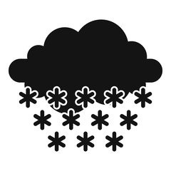 Poster - meteorology blizzard icon. simple illustration of meteorology blizzard vector icon for web design is