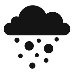 Poster - Nature blizzard icon. Simple illustration of nature blizzard vector icon for web design isolated on white background