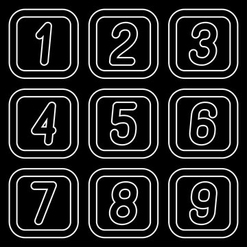 Numbers in squares against a dark background.