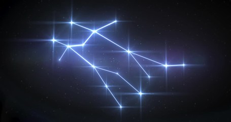 zodiac signs gemini constellation made of bright stars is connected by lines. star zodiac sign anima