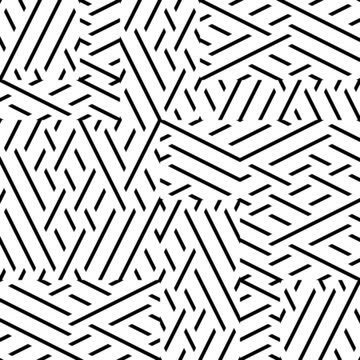 Seamless pattern with oblique black segments