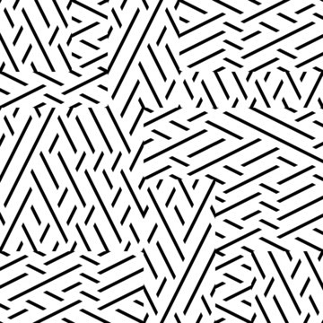 Seamless pattern with oblique black segments