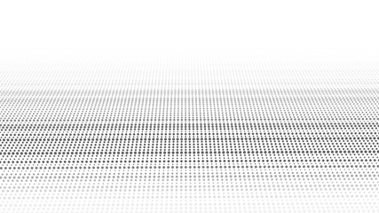 Poster - Halftone vector background. Gradient vintage dots background. Abstract texture with black particles.
