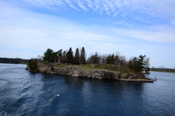 Wall Mural - A small island in Saint Lawrence River