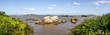 Panorama of Ilha das Pedras Brancas Island and Guaiba lake