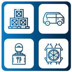 Poster - Set of deliver icons