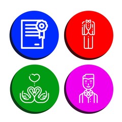 Sticker - Set of elegant icons