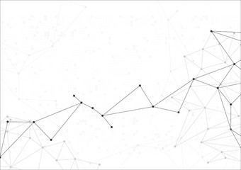 Poster - vector polygon background abstract technology communication data Science