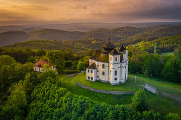 Poppy Mountain is a peak in the Benesov Hills and an important place of pilgrimage. Baroque church of St. John the Baptist and the Virgin Mary of Carmel was built between 1719 and 1722.