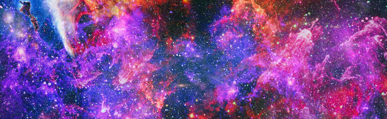 Wall Mural - cosmic art ,multicolor outer space. star field and nebula in deep space many light years far from pl