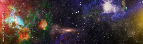 Fotomural New large panoramic looking into deep space