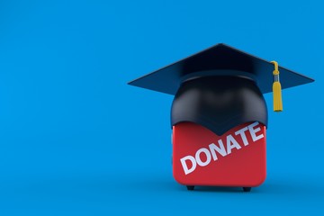 Poster - Donate box with mortarboard