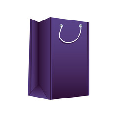 Canvas Print - shopping bag on white background