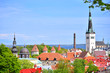 panorama of the old town of tallinn estonia