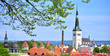 view of the old town of tallinn estonia
