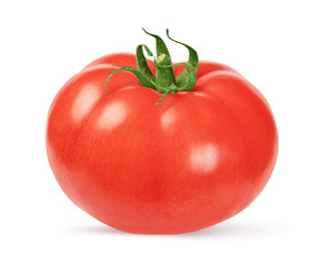 Sticker - whole tomato isolated on white with clipping path