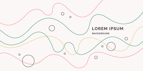 Fototapete - Trendy abstract background. Composition of geometric forms. Modern vector illustration