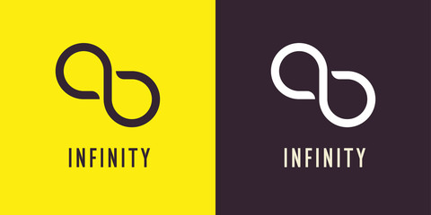 Poster - The illustration shows the infinity sign. Modern graphics.