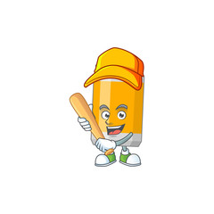 Poster - cartoon design concept of beer can playing baseball with stick