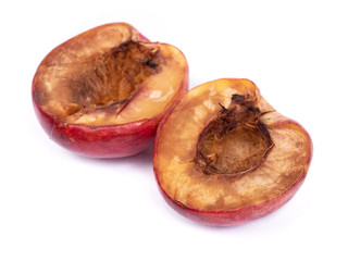 Sticker - Two halves of rotten nectarine