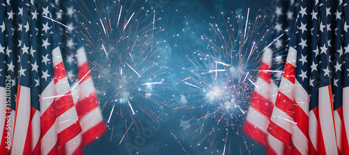 Cuadros en Lienzo Celebration background for american holidays