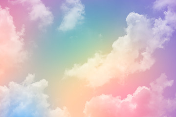 Wall Mural - cloud background with a pastel colour