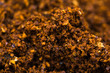 macro photo of  ground coffee abstract background