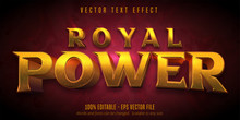 Royal Power Text, Golden Editable Text Effect