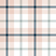 Pink, white and dark blue plaid seamless pattern. Girly print