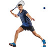 squash player man isolated white background