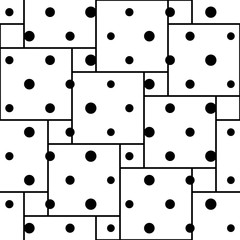 Poster - abstract casual texture. black and white background. seamless pattern. simple geometric prints. grap